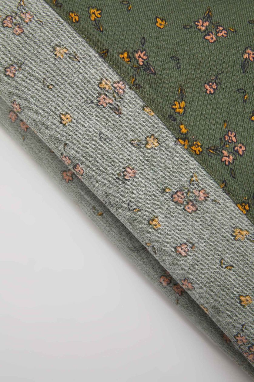 طفلة صغيرة أخضر غامق فستان بيبي بناتي فلورال تويل قصة عادية كم طويل