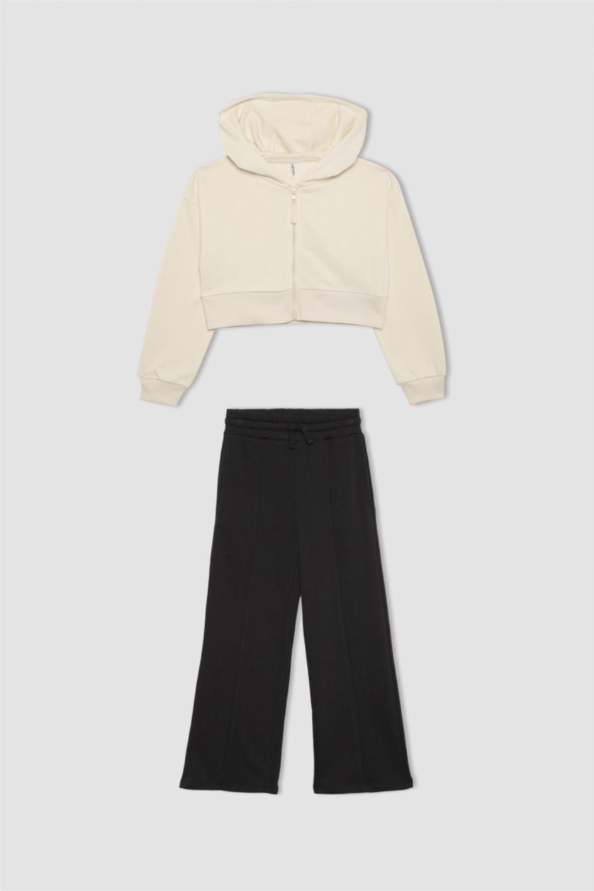 بنات بيج فاتح سيت بناتي جاكيت وبنطلون - قطعتين