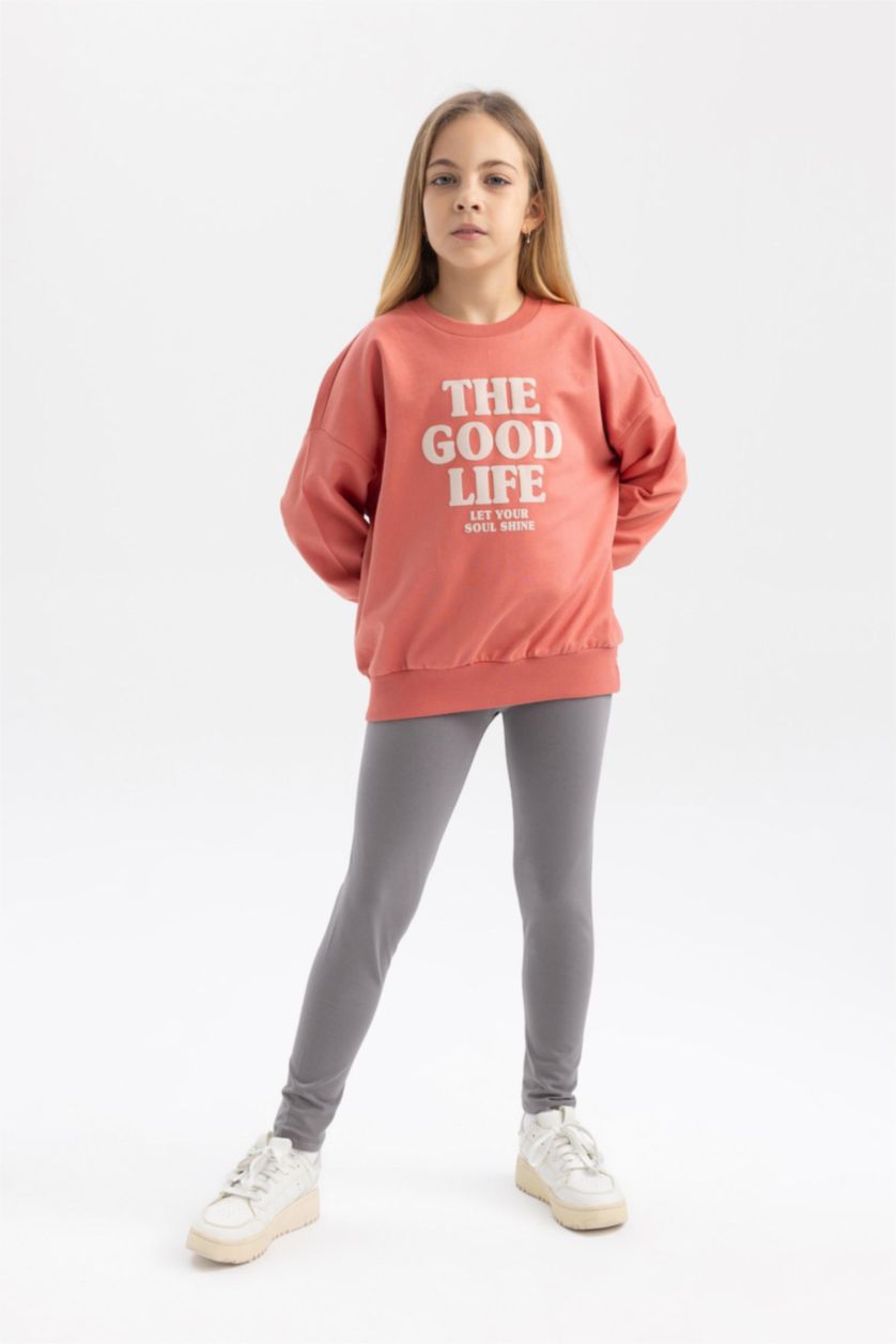 GIRLS & TEENS Rose Girl Printed Sweatshirt Leggings 2 Piece Set