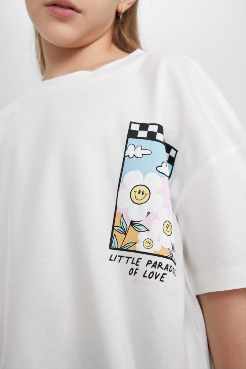 بنات بيج فاتح سيت بناتي تيشيرت وستيرج - قطعتين