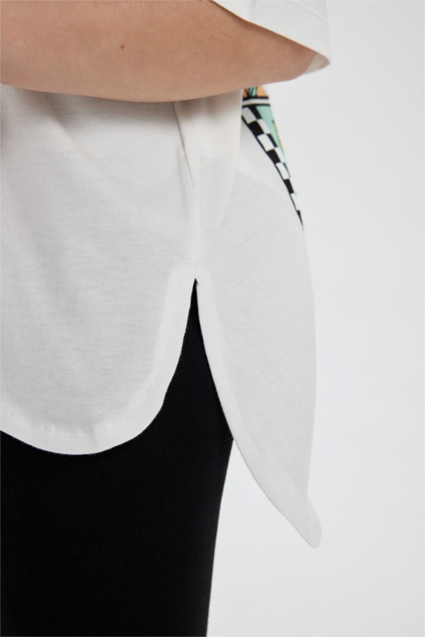 بنات بيج فاتح سيت بناتي تيشيرت وستيرج - قطعتين