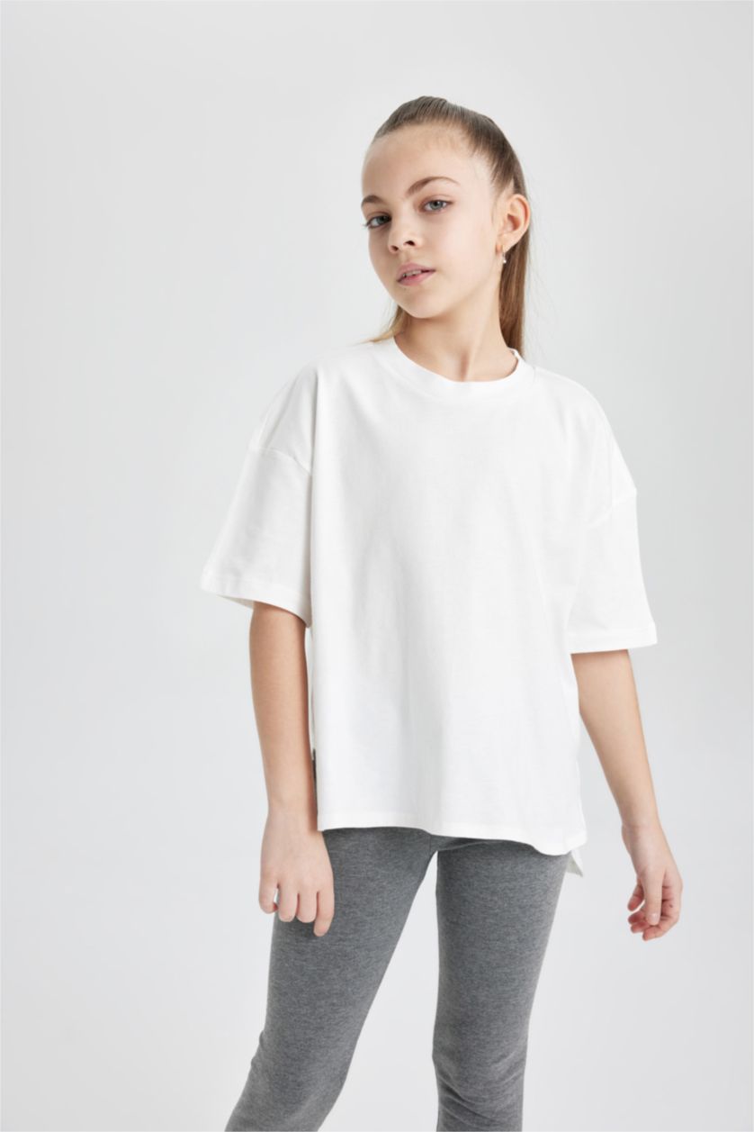 بنات بيج فاتح سيت بناتي تي شيرت وستيرج - قطعتين