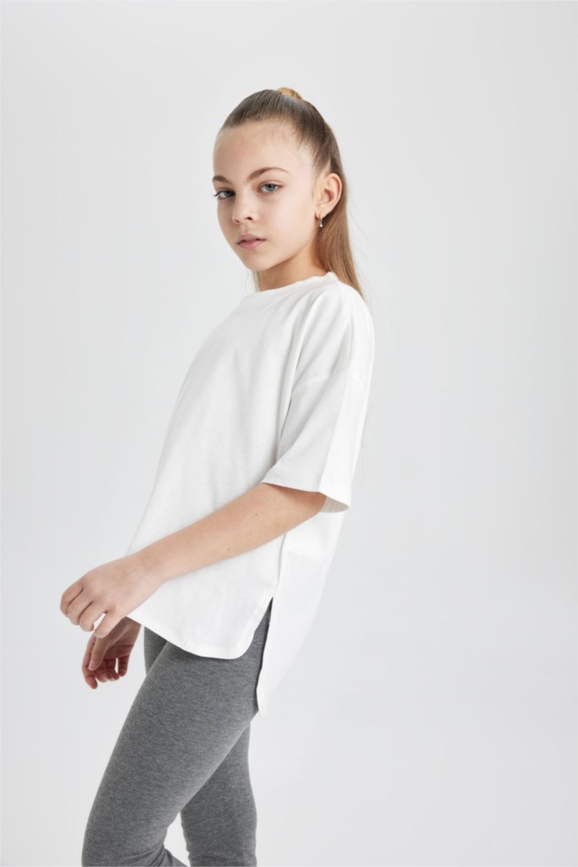 بنات بيج فاتح سيت بناتي تي شيرت وستيرج - قطعتين