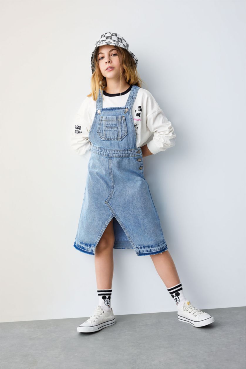 FILLES BLEU Clair Salopette Jean Pour Fille