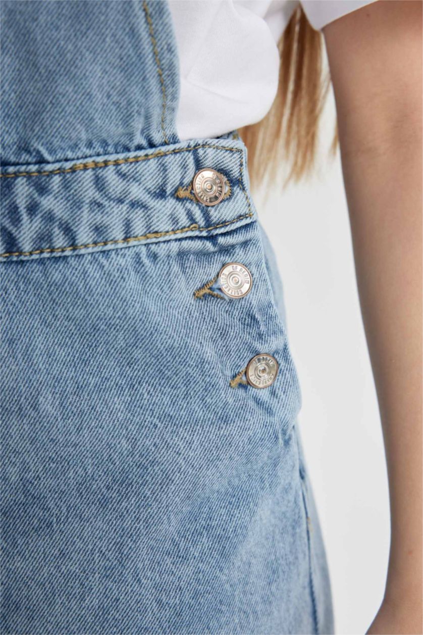 FILLES BLEU Clair Salopette Jean Pour Fille