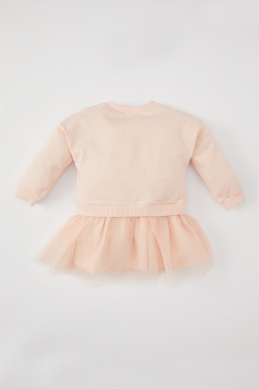 طفلة صغيرة سيموني فستان قصة عادية كم طويل