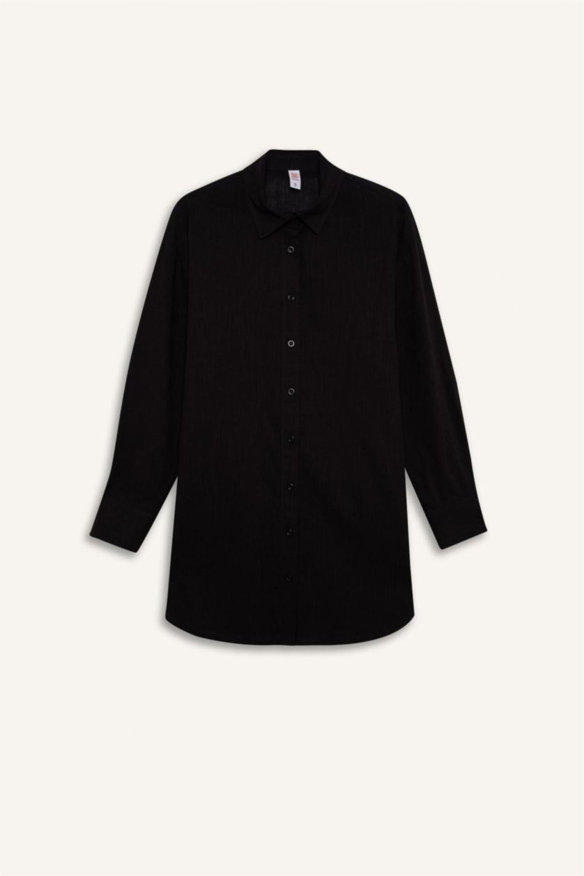 نساء أسود فستان بحر من قطن قصة عادية من Fall in Love