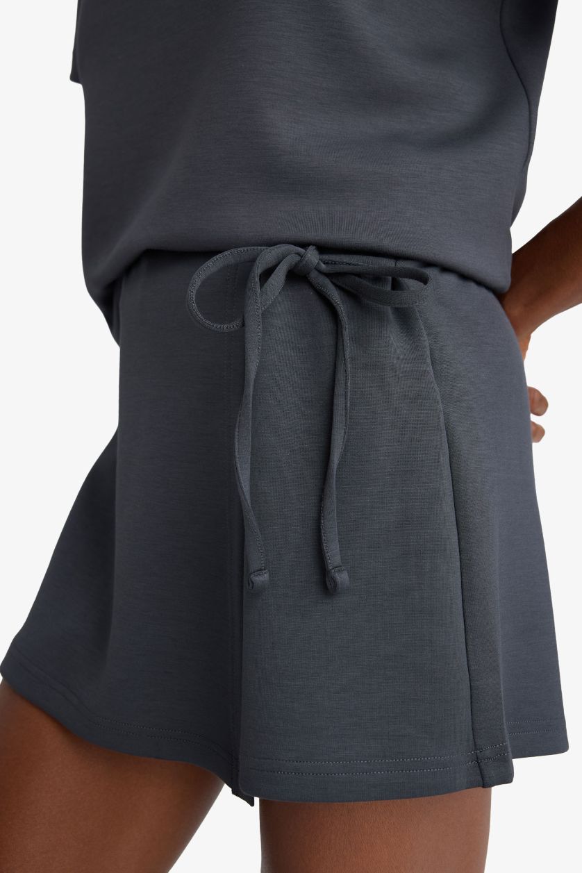 Woman Anthracite DeFactoFit Standard Fit Short Leg Sports Modal Shorts