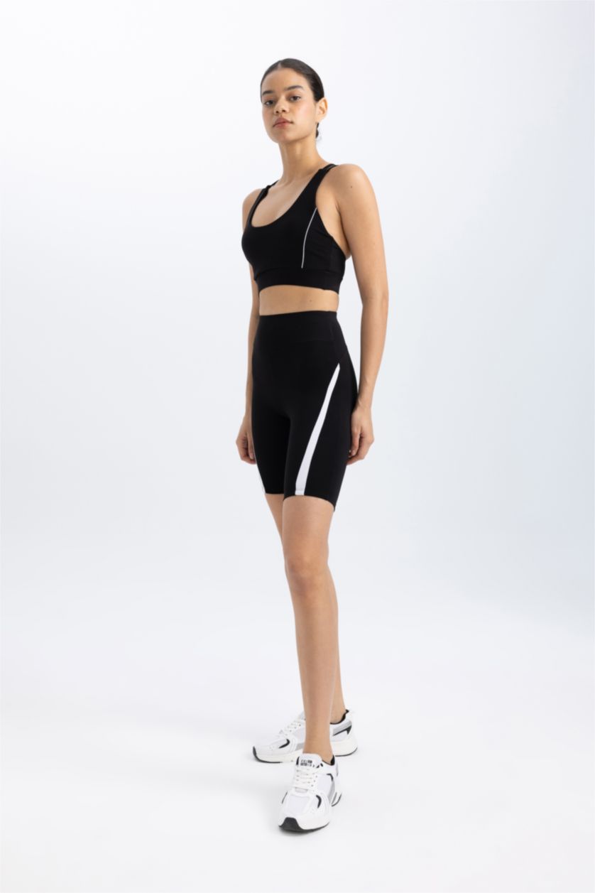 WOMAN Black DeFactoFit Biker Leggings