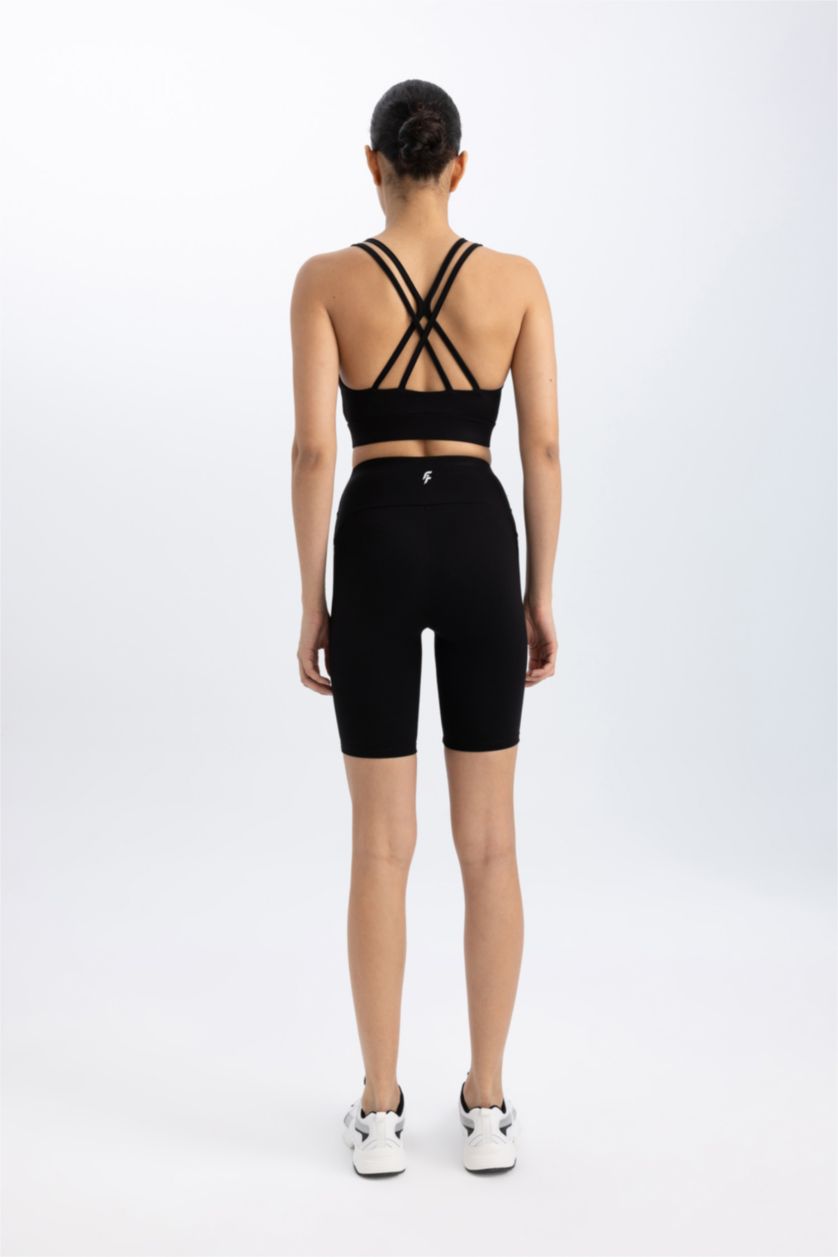 WOMAN Black DeFactoFit Biker Leggings