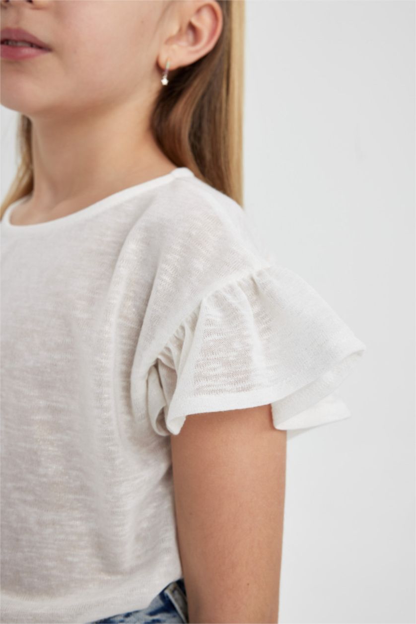 بناتي بيج فاتح تيشيرت بناتي مطبوع قصة عادية