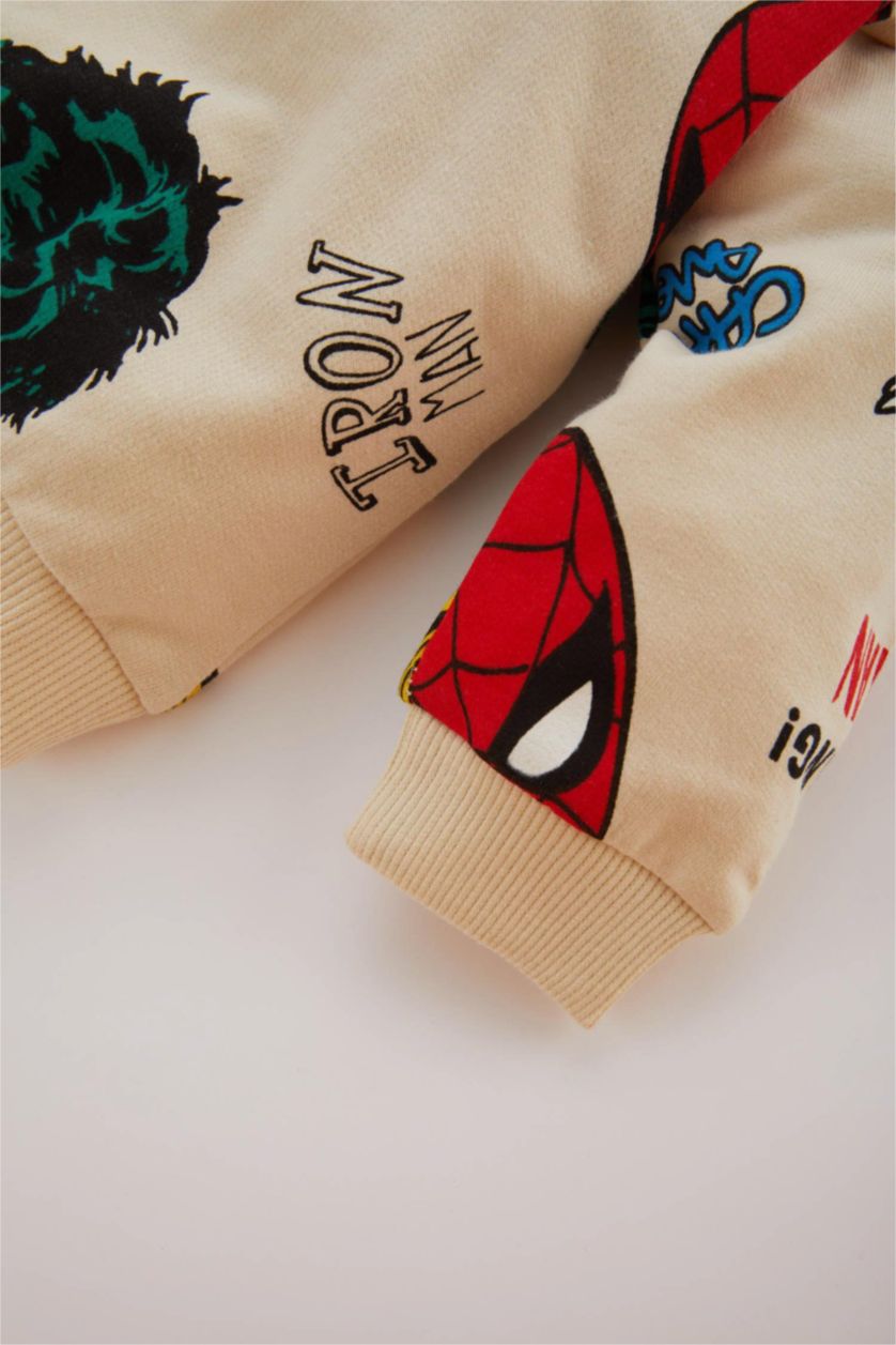 BABY BOY Light Stone Baby Boy Marvel Comic Sweatshirt Sweatpants 2 Piece Set