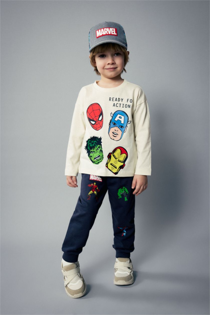 BÉBÉ GARÇON Anthracite Pantalon de Jogging Marvel Comics pour Bébé Garçon