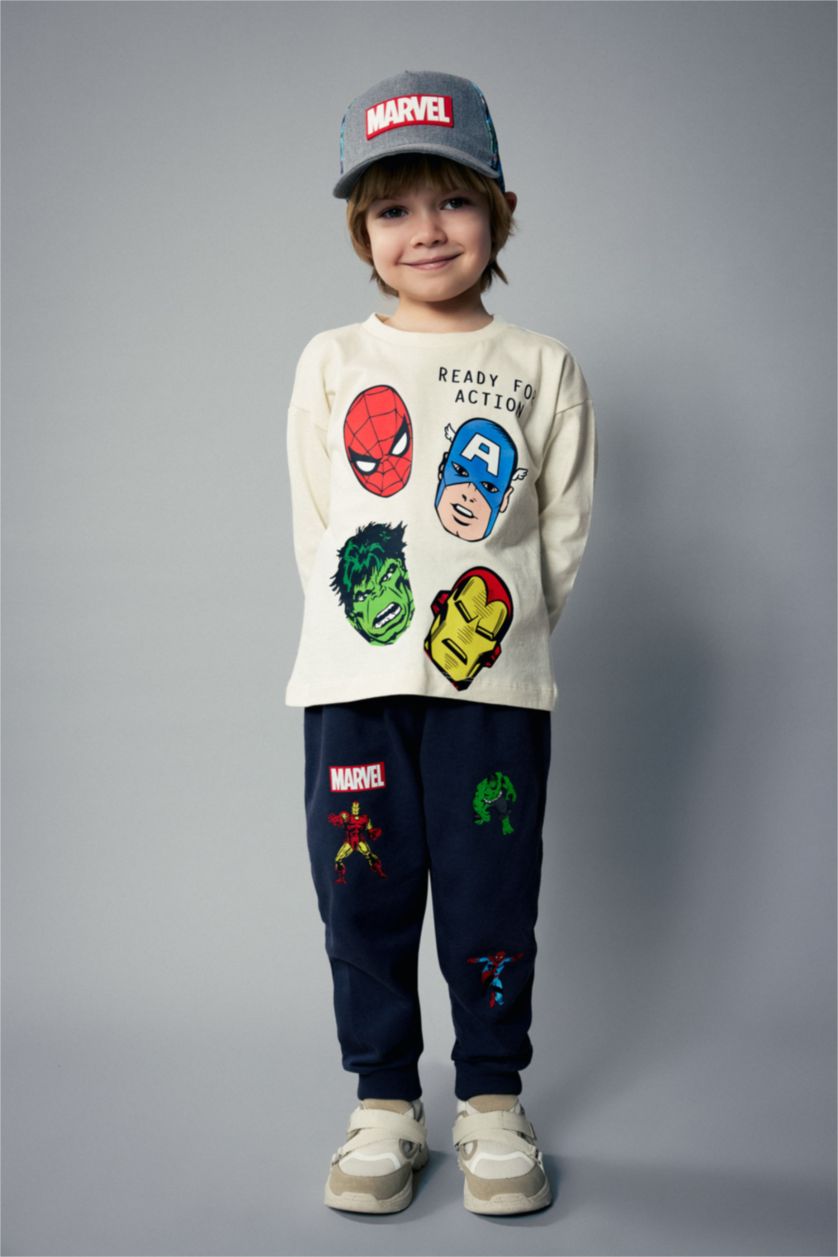 BÉBÉ GARÇON Anthracite Pantalon de Jogging Marvel Comics pour Bébé Garçon