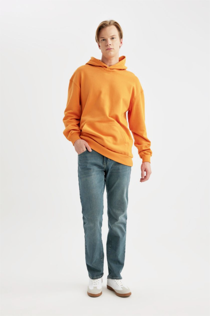 MAN Light Green Sergio Regular Fit Normal Waist Pipe Leg Jeans