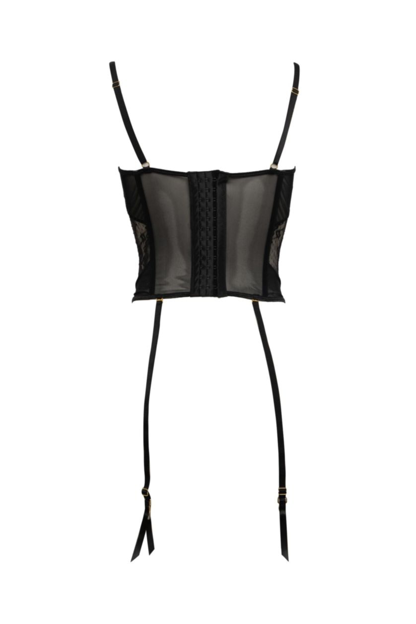 WOMAN Black Laced Padless Bra