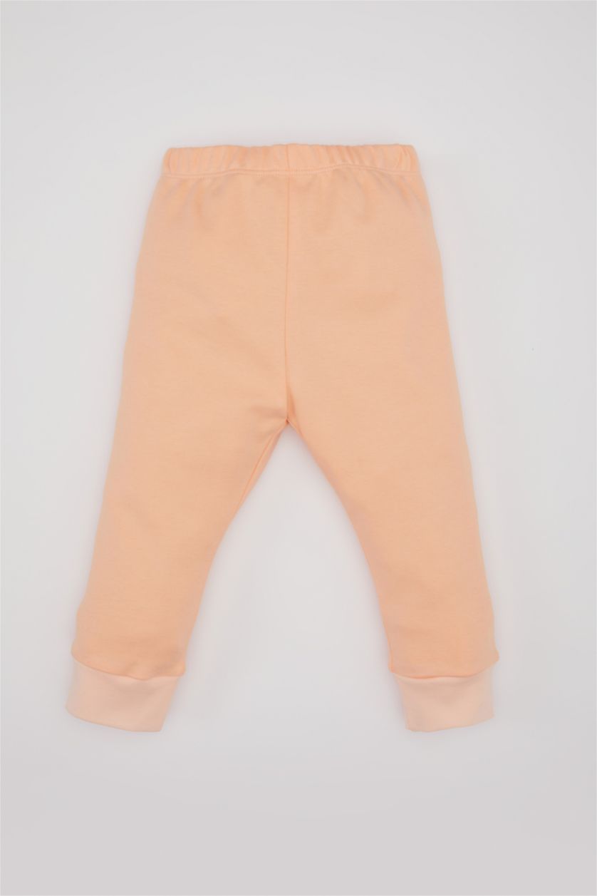 BABY GIRL Light Salmon Baby Girl Unicorn Printed 2 Piece Pajama Set