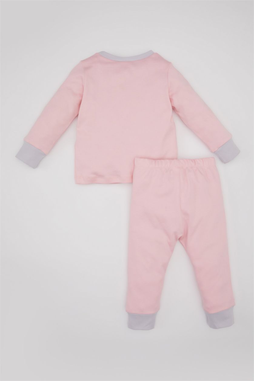 BABY GIRL Pink Baby Girl Printed 2 Piece Pajama Set