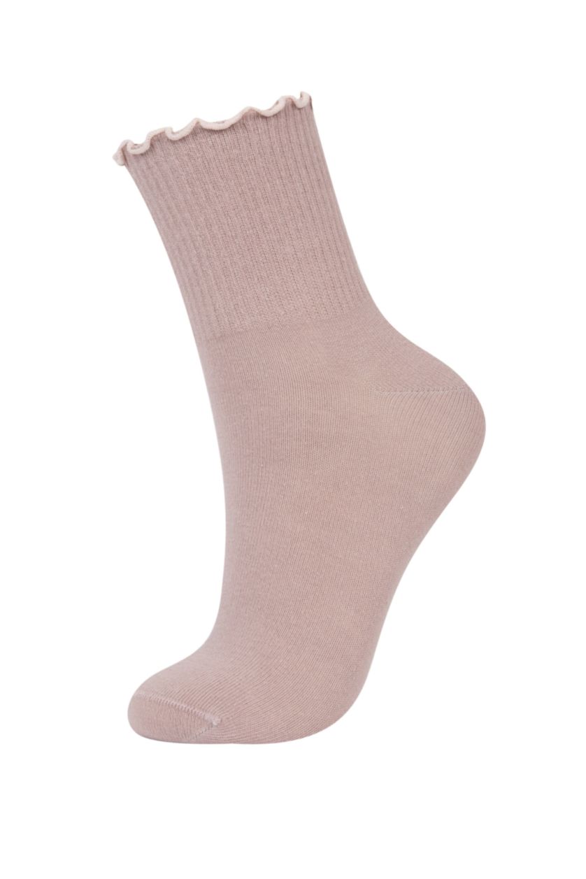 Women Yumuşak 3 piece Cotton Short Socks