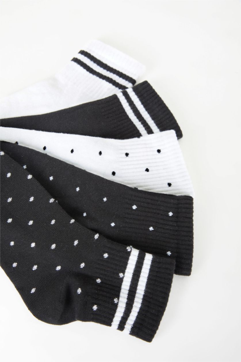 Әйелдерге Түрлі түсті Әйелдерге мақта 5 орташа мойын