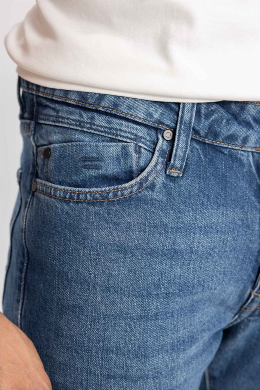 HOMME Bleu Jean Coupe slim à taille normale