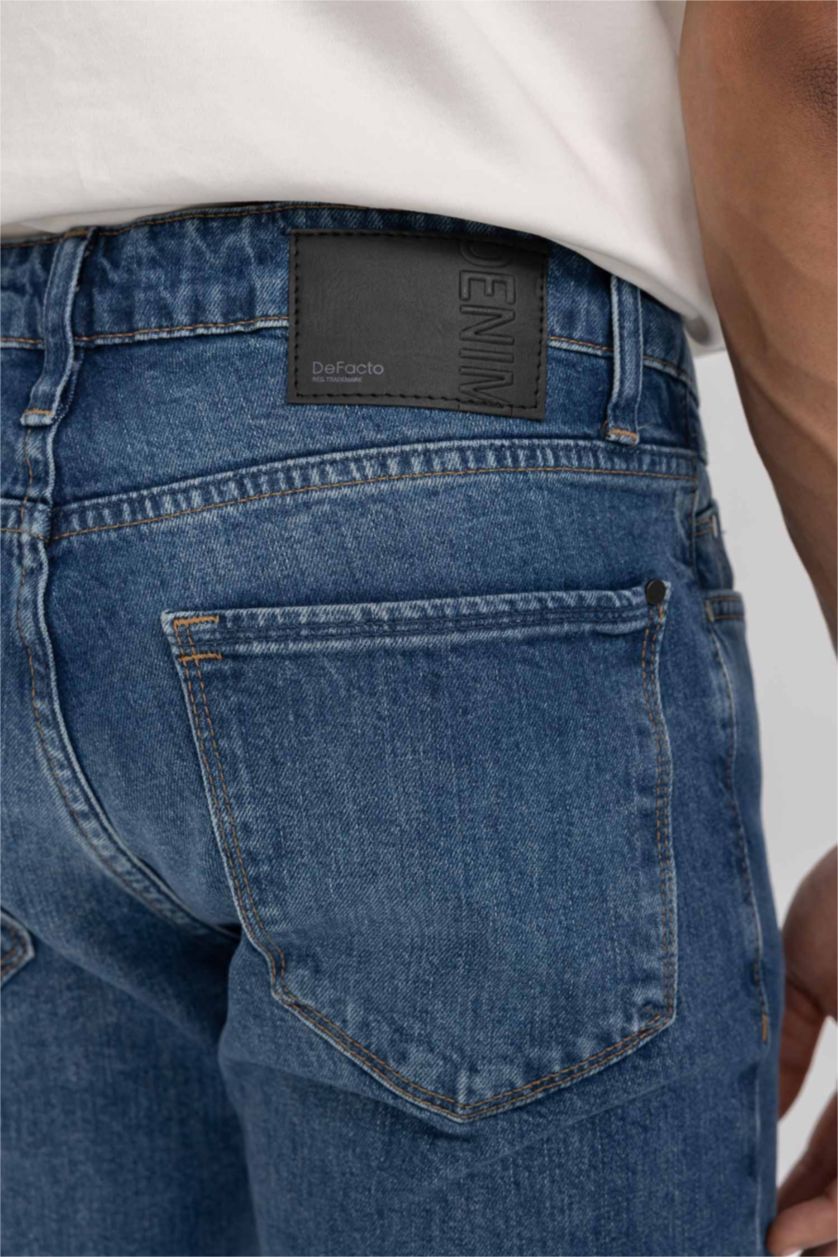 HOMME Bleu Jean Coupe slim à taille normale