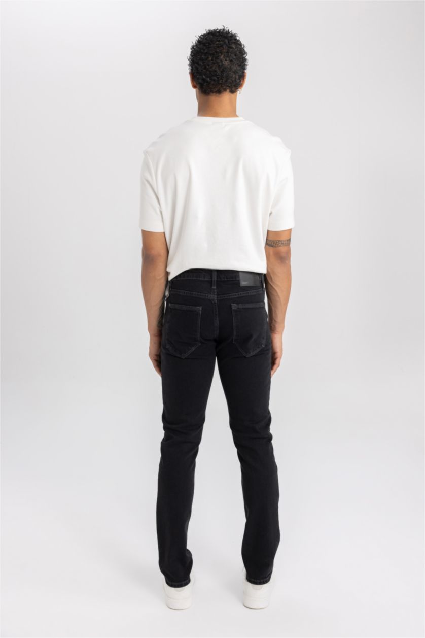 HOMME Noir Pedro Slim Fit Trousers