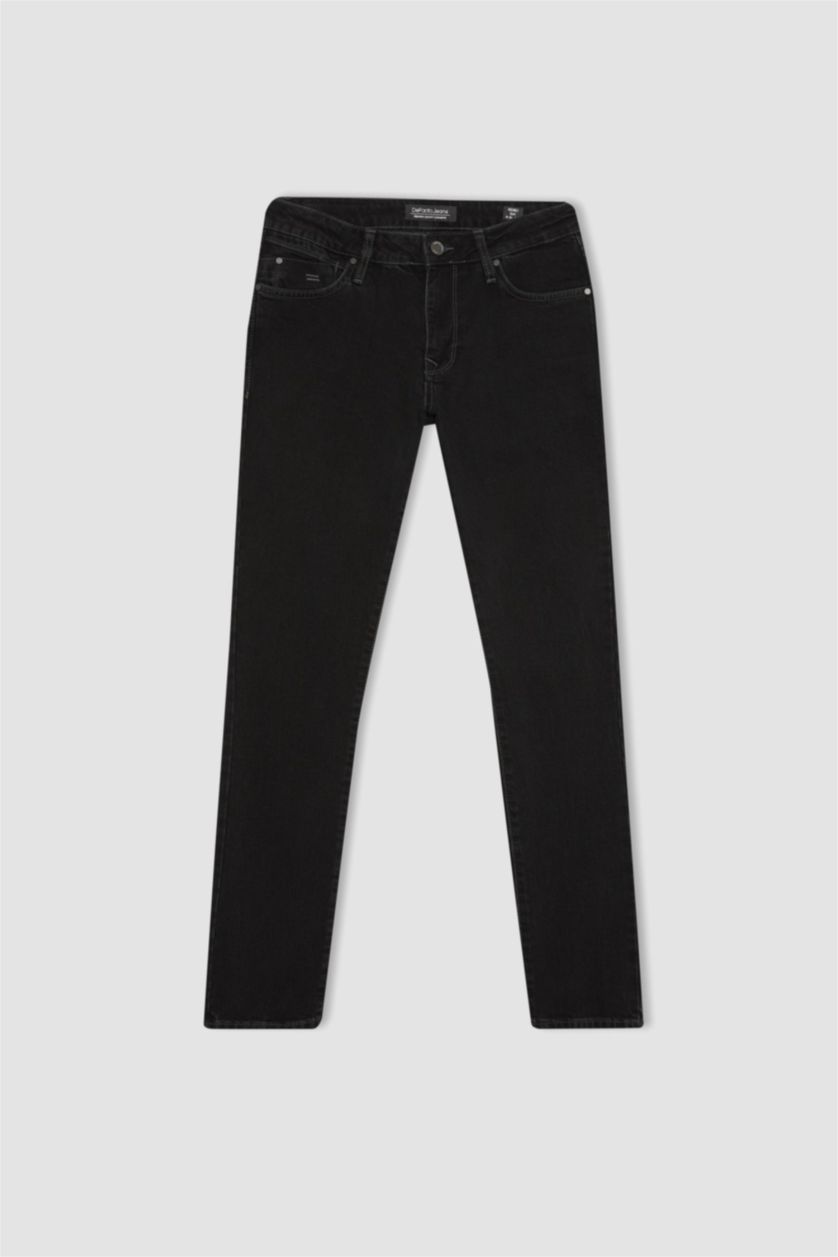 HOMME Noir Pedro Slim Fit Trousers