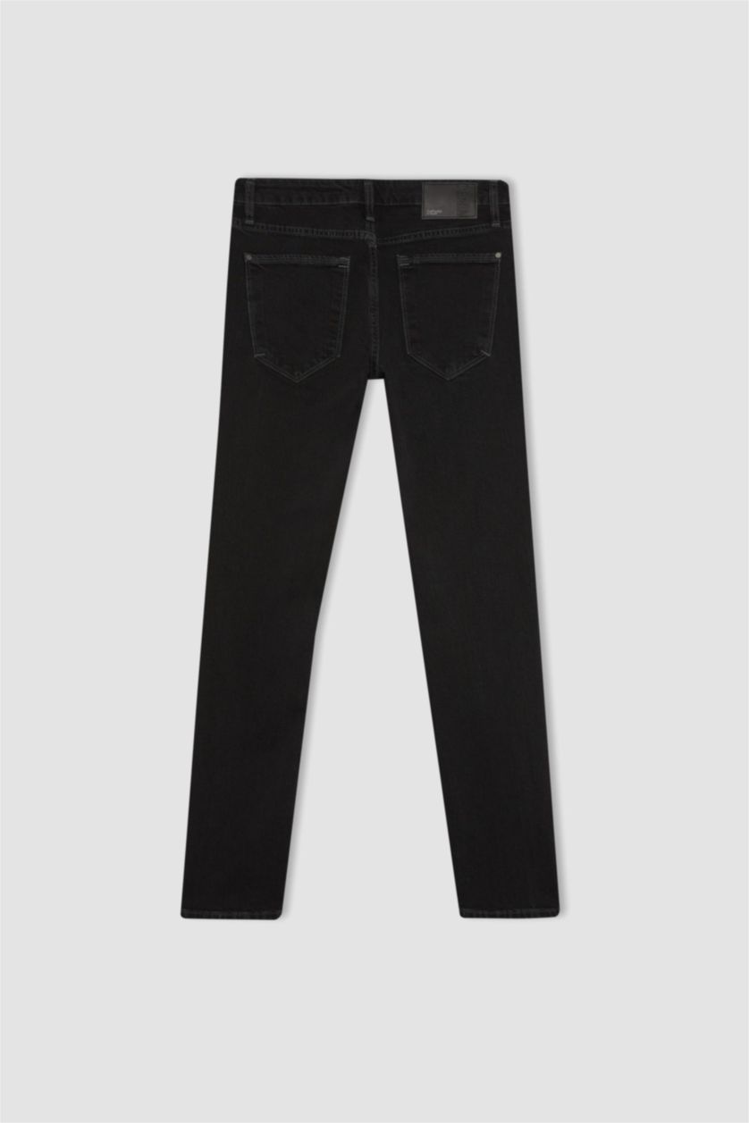 HOMME Noir Pedro Slim Fit Trousers