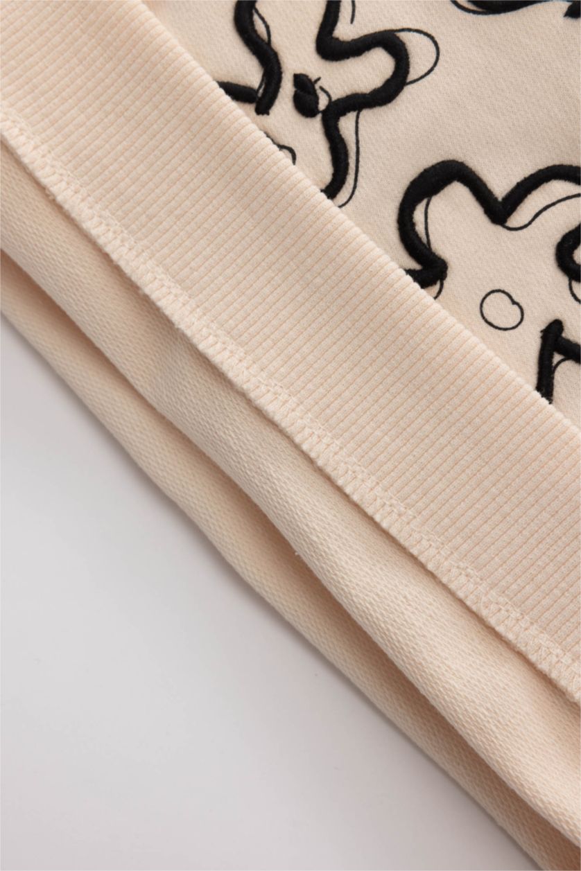 BÉBÉ FILLE Rose Clair Sweatshirt Col rond avec Motif Floral Pour Bébé Fille