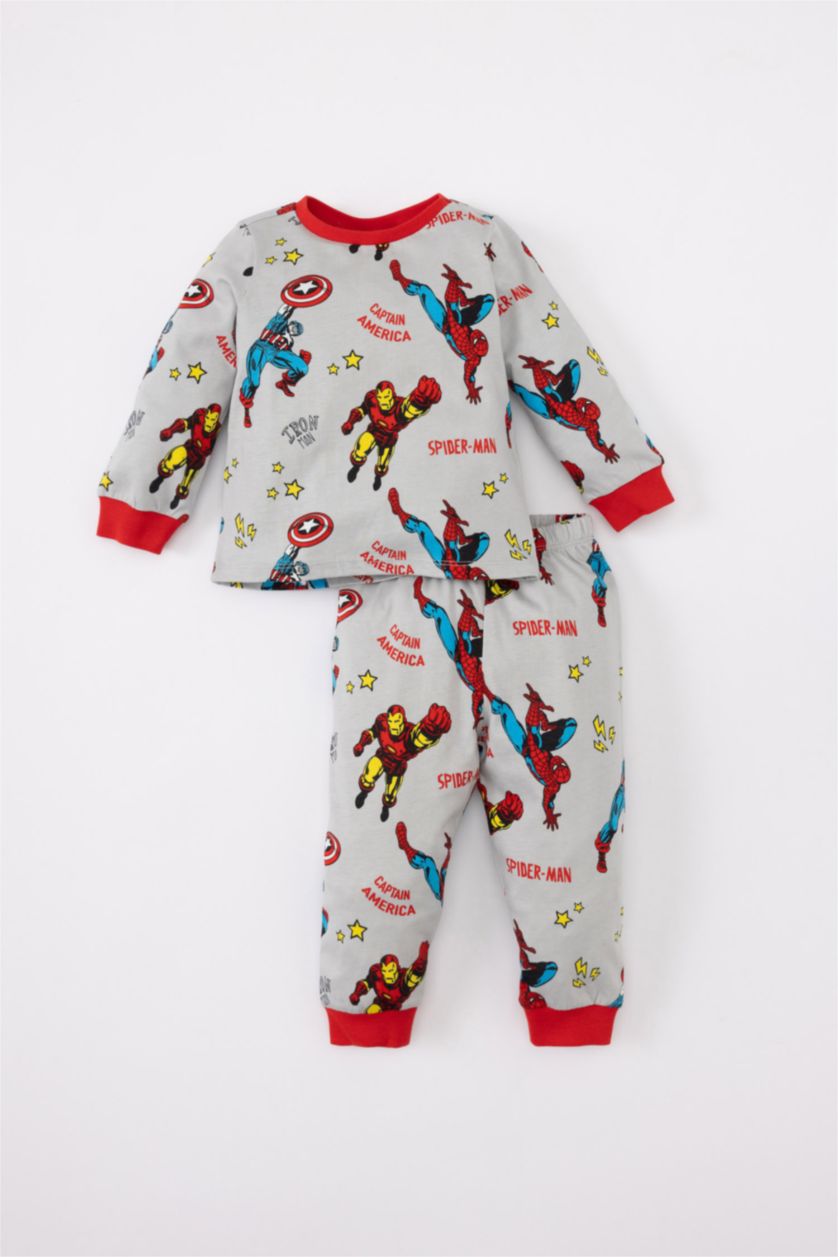 BÉBÉ GARÇON Gris Clair Pyjama Manches Longues Marvel Comics pour Bébé Garçon