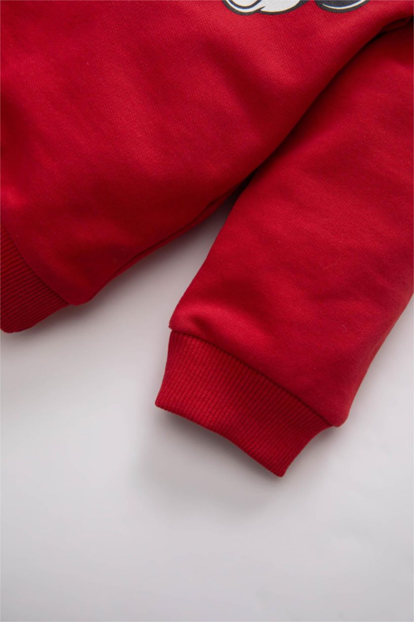 BABY GIRL Red Baby Girl Disney Mickey & Minnie Sweatshirt Leggings 2 Piece Set