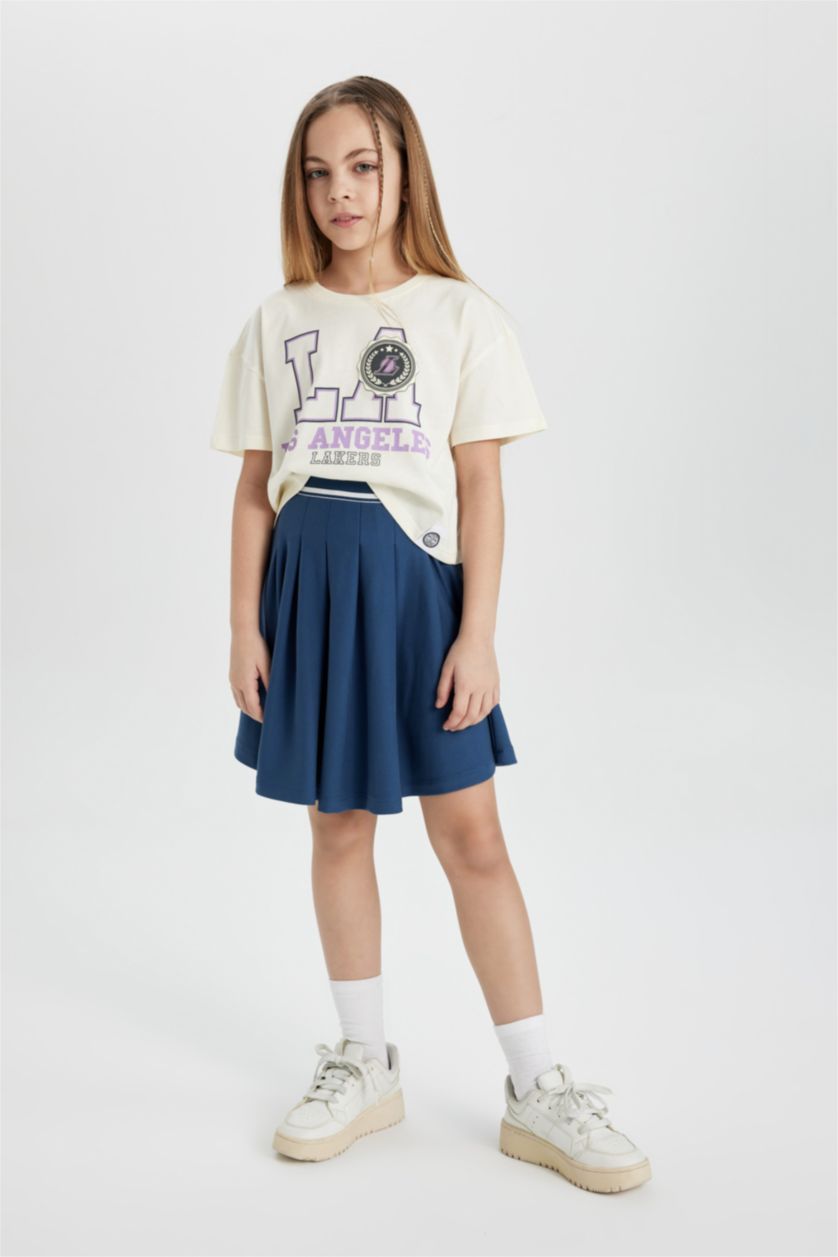 بناتي بيج فاتح تيشيرت نص كم من لوس أنجلوس ليكرز