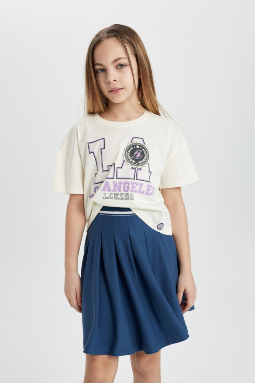 بناتي بيج فاتح تيشيرت نص كم من لوس أنجلوس ليكرز