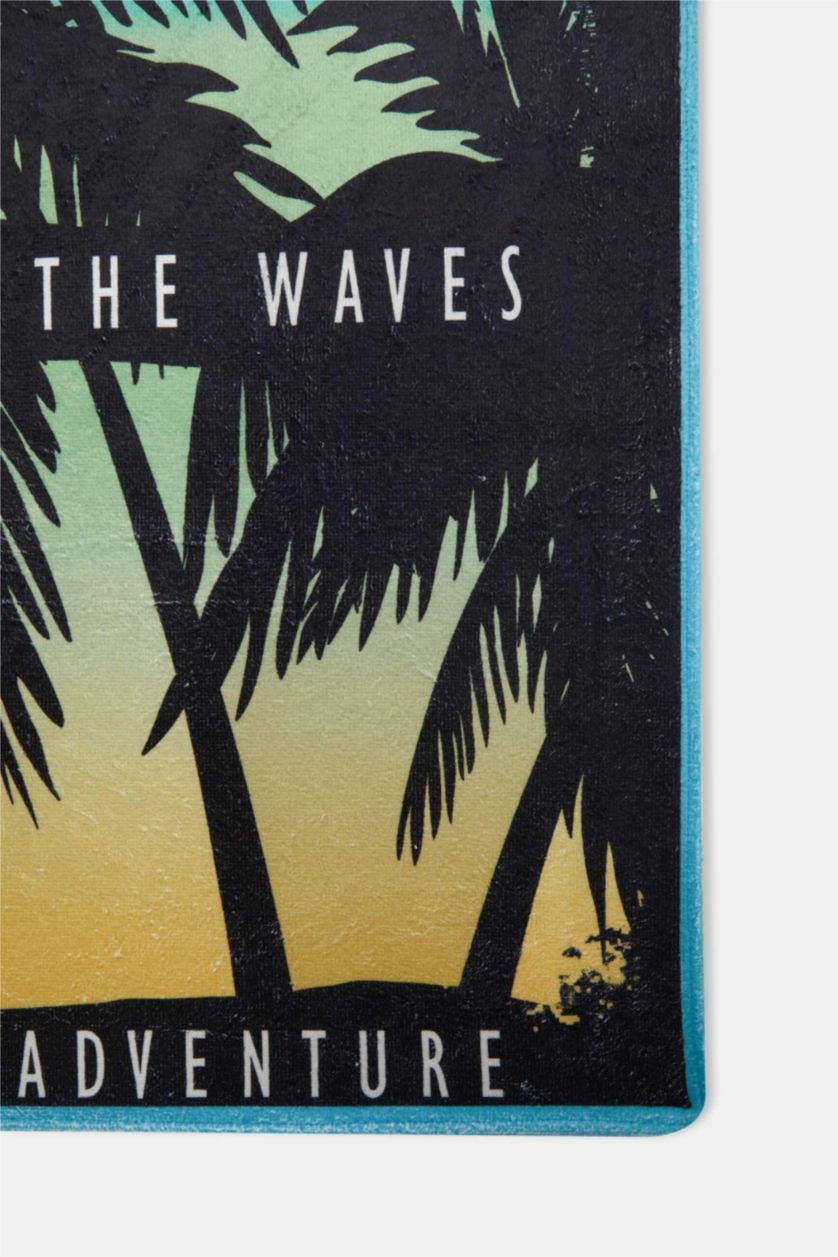 Erkek Siyah Erkek Plaj Havlusu