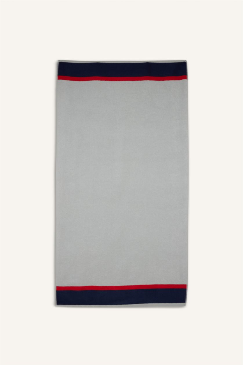 رجال رمادي فاتح منشفة بحر رجالي من قطن