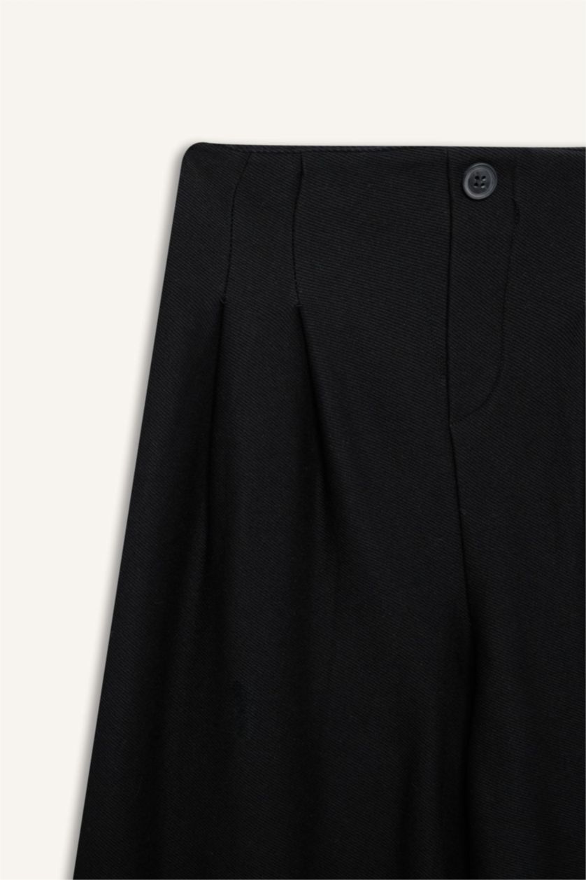 Kız Çocuk - Genç Kız Siyah 2'li Takım Basic Düz Kolsuz Tişört Pantolon Kız Çocuk