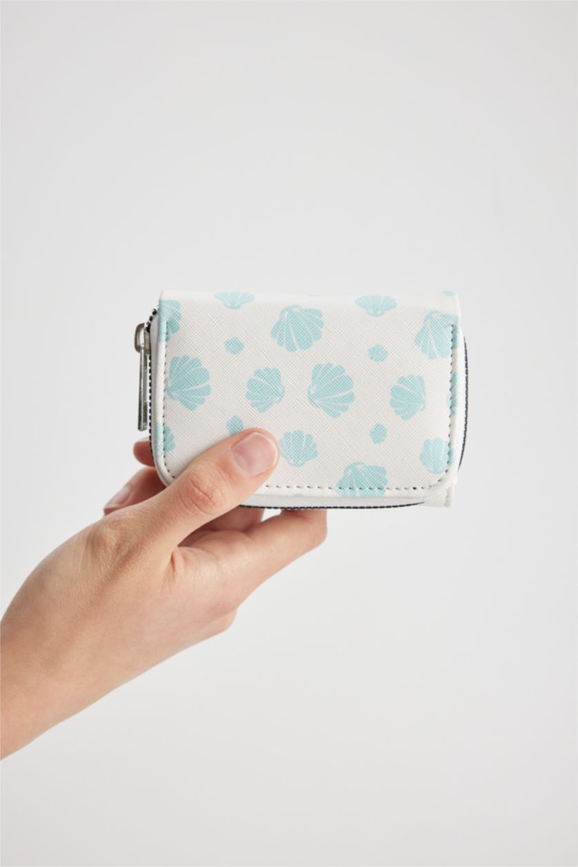 Kadın Bej Kadın Baskılı Suni Deri Cüzdan