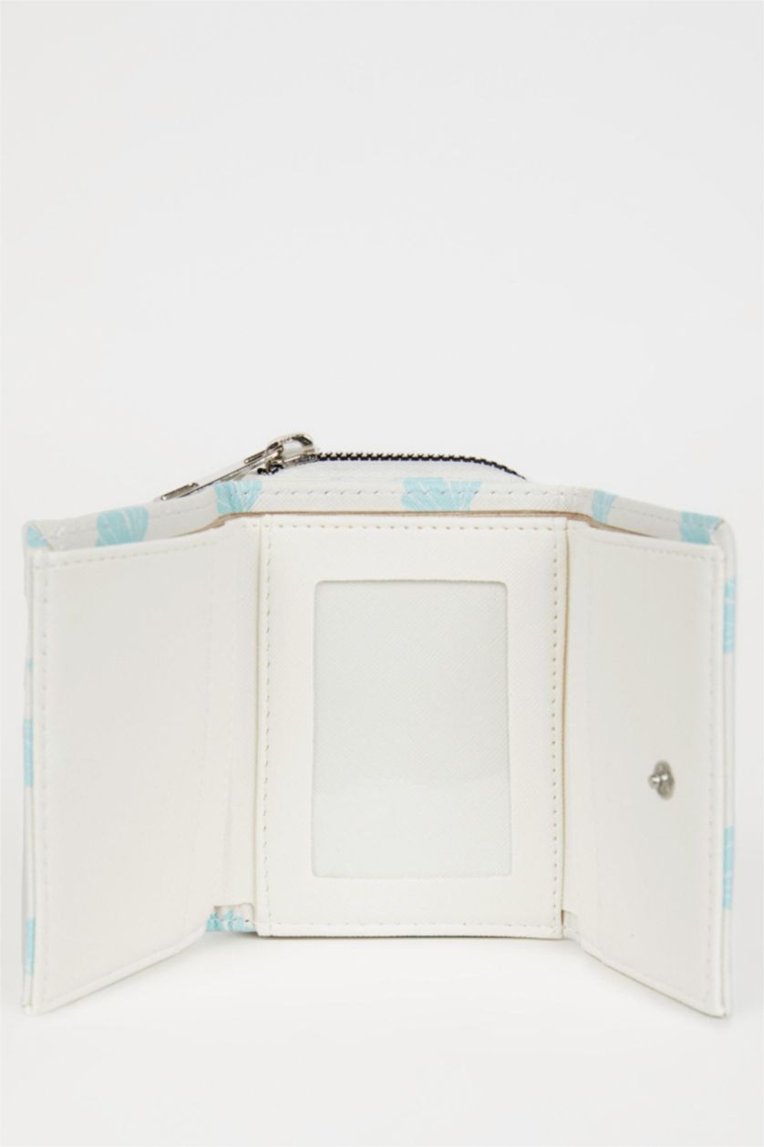 Kadın Bej Kadın Baskılı Suni Deri Cüzdan