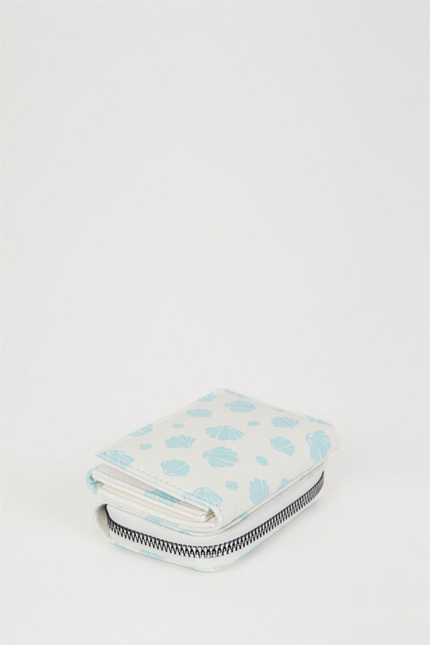 Kadın Bej Kadın Baskılı Suni Deri Cüzdan