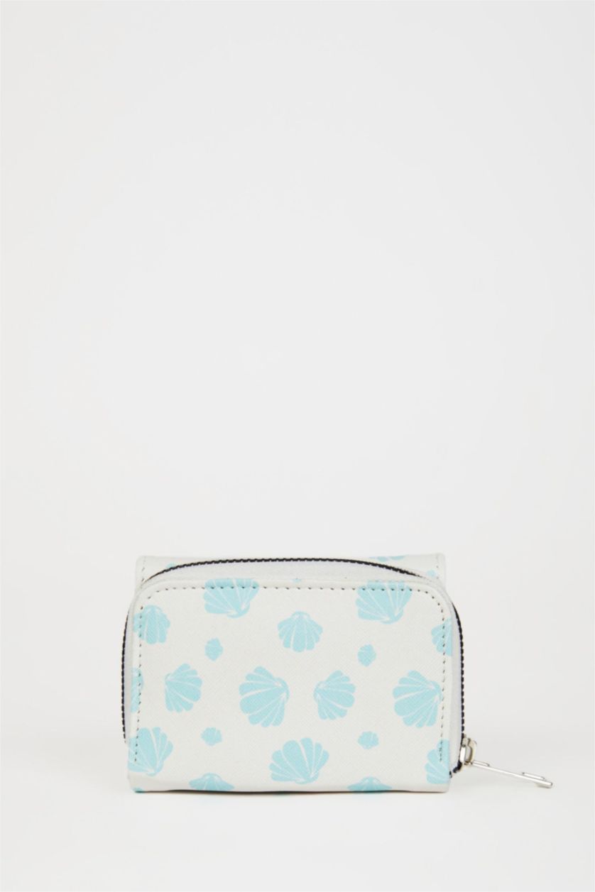 Kadın Bej Kadın Baskılı Suni Deri Cüzdan