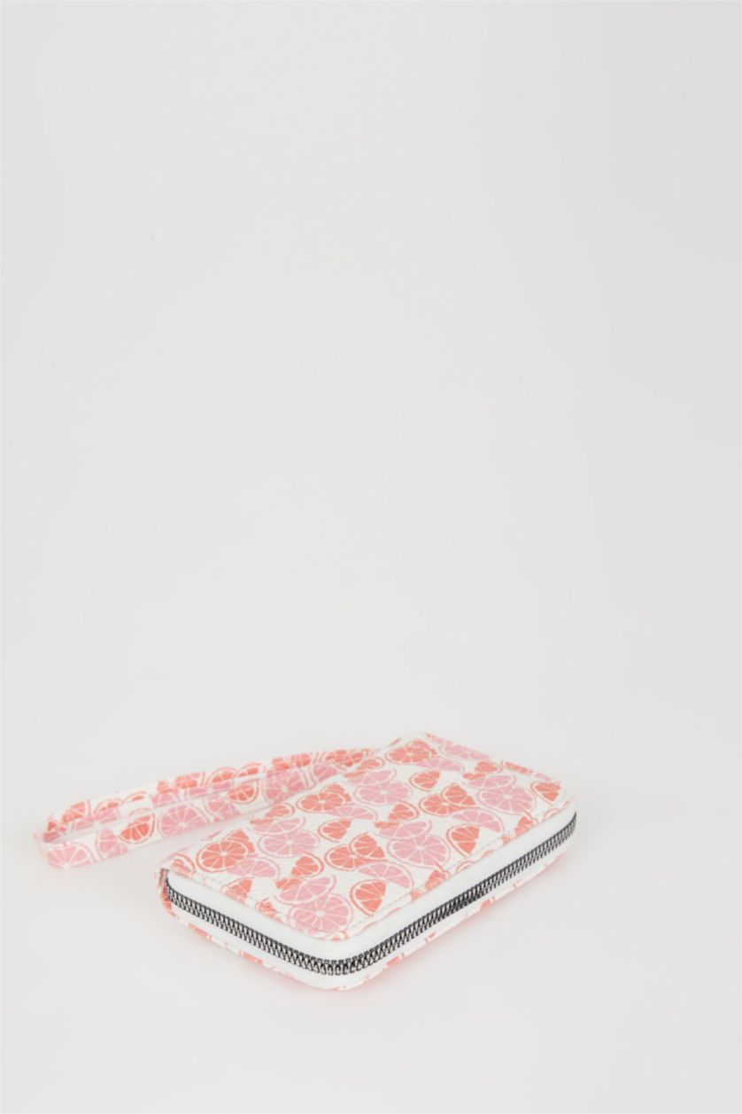 Kadın Karma Kadın Çiçek Desenli Suni Deri Cüzdan