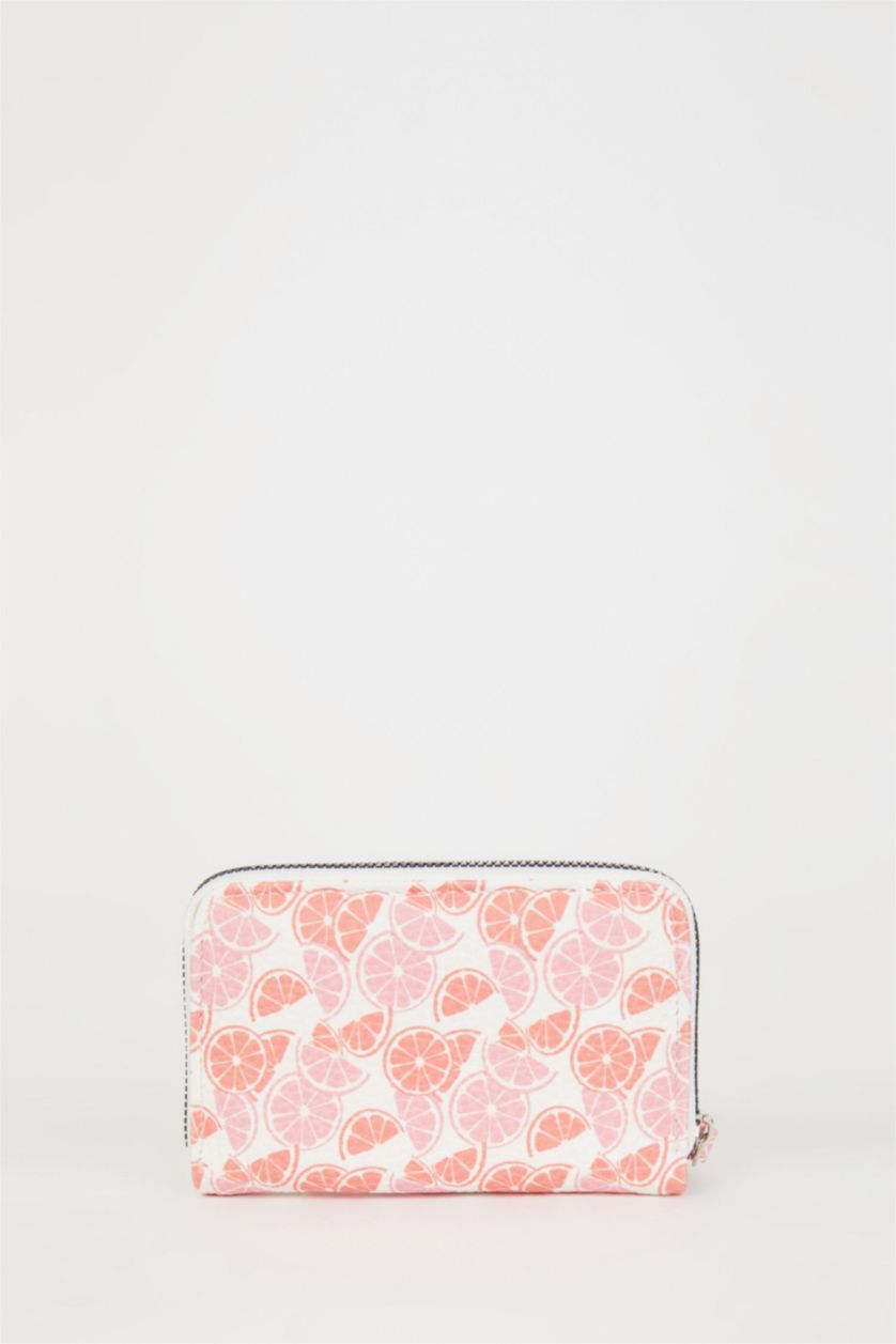 Kadın Karma Kadın Çiçek Desenli Suni Deri Cüzdan