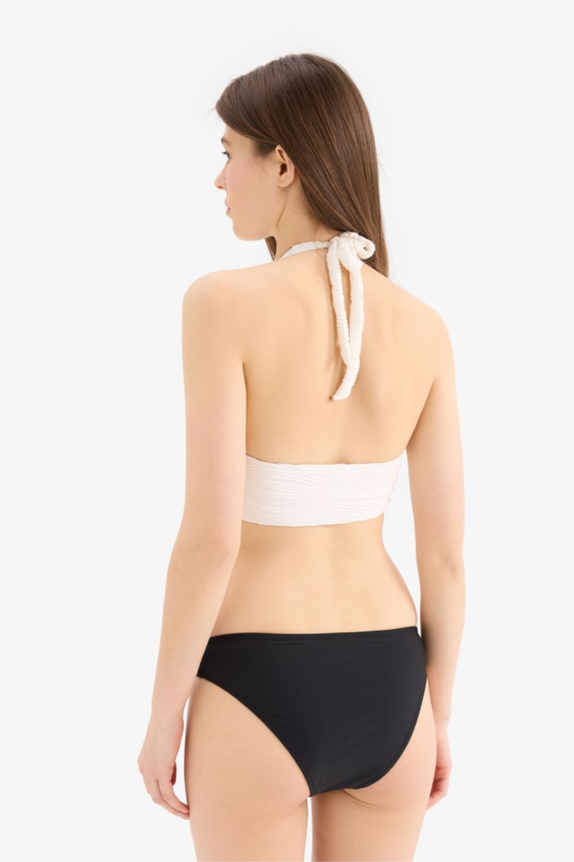 WOMAN Black Fall in Love Regular Fit Bikini Bottom