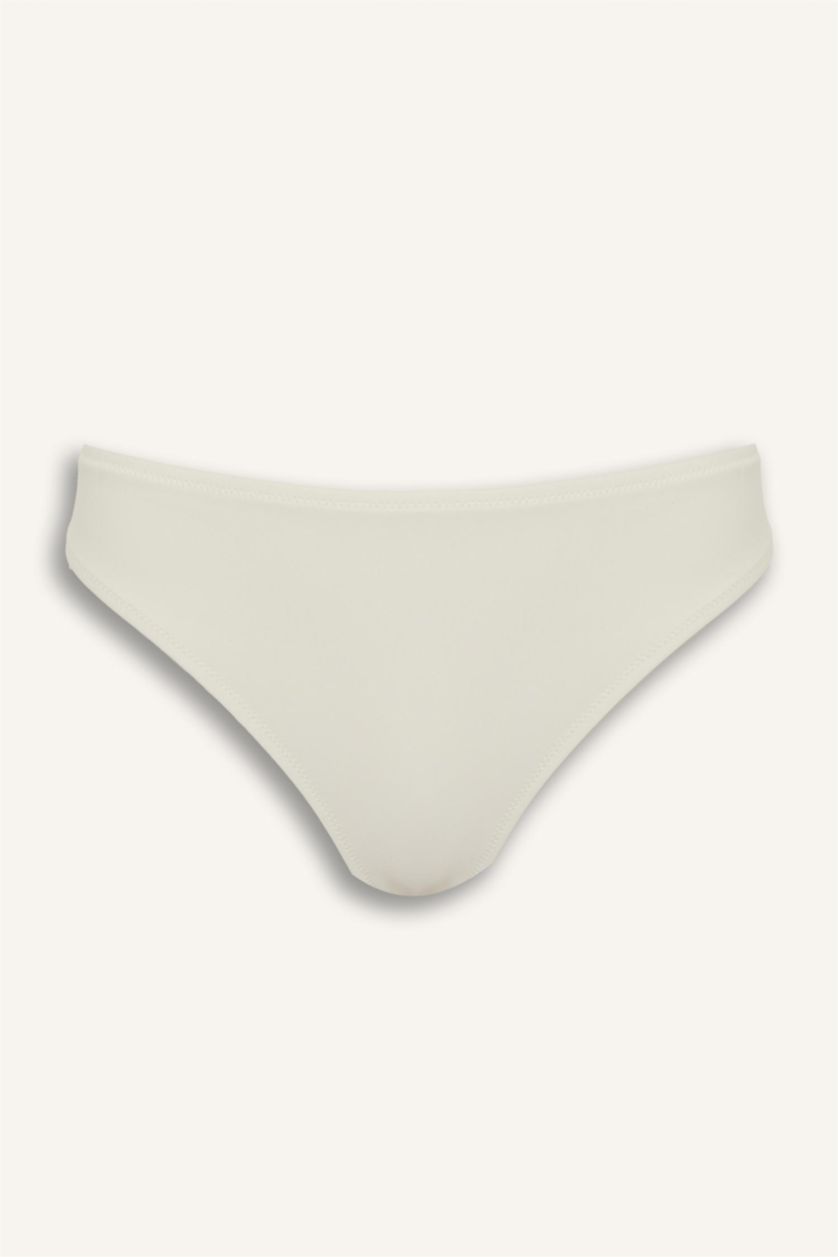 FEMME Blanc Bas de bikini Coupe régulière