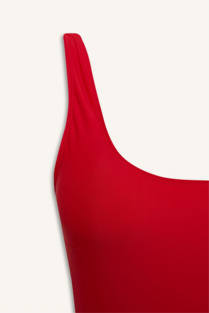 FEMME Rouge Maillot de bain à Coupe régulière de Fall in Love
