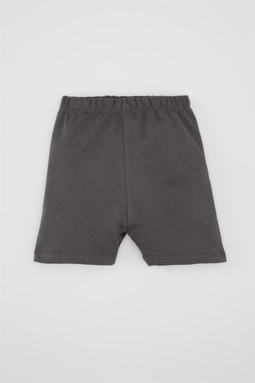 Baby Boy Light Stone Baby Boy Animal Patterned T-Shirt Shorts 2 Piece Set