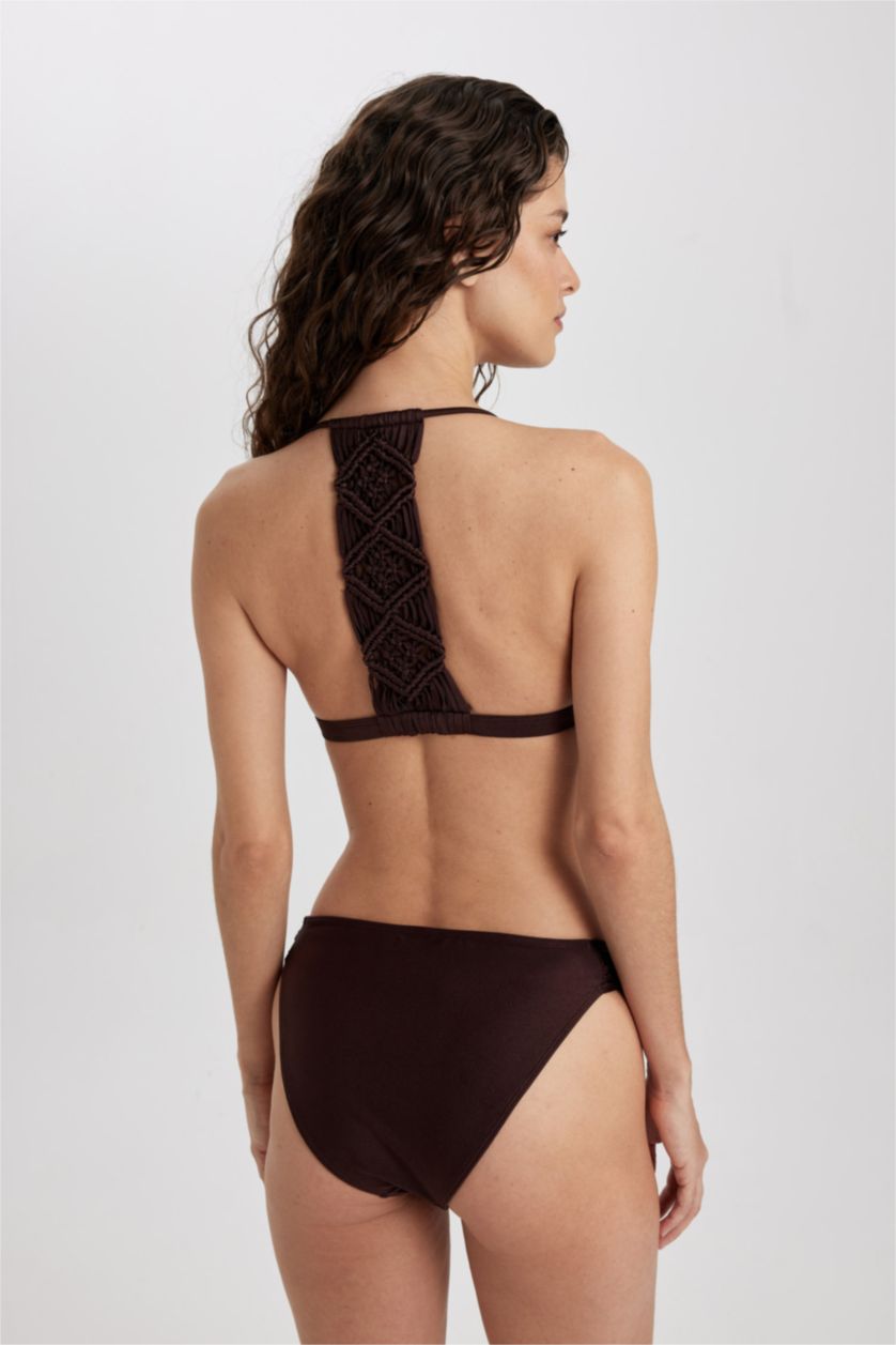 Kadın Kahve Regular Fit Bikini Altı-Fall in Love