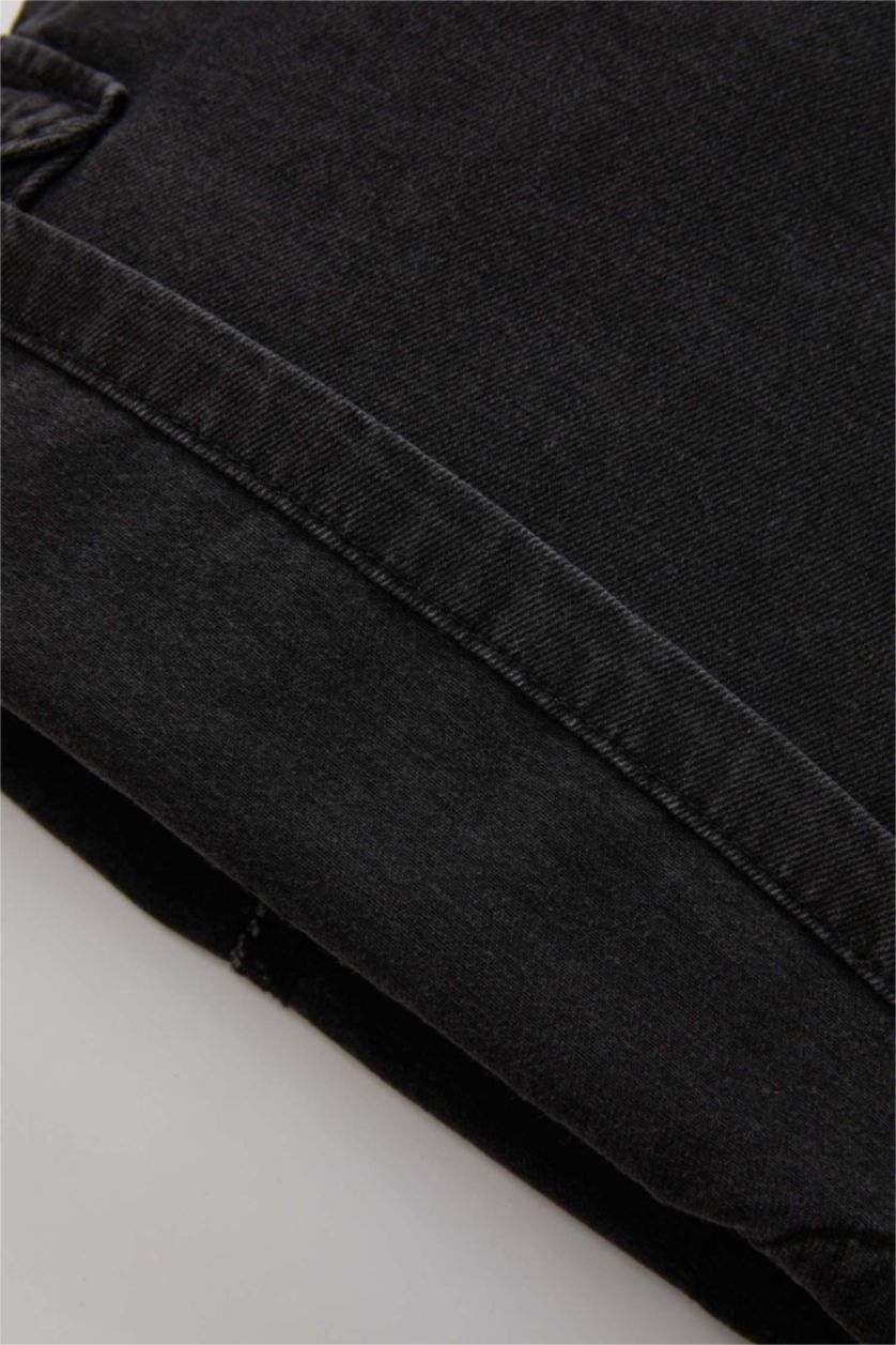 BÉBÉ FILLE Anthracite Robe Jean à Bretelles pour Bébé Fille