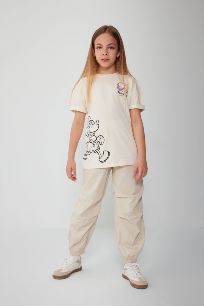 GIRLS & TEENS Ecru Girl Disney Mickey & Minnie Oversize T-Shirt
